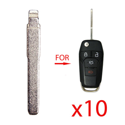 2013 - 2024 Ford Remote Flip Key Blade (10 Pack)