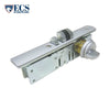 ECS HARDWARE - Narrow-Stile - 31/32" BACKSET, Steel Lock Body Zinc Plated Chrome Plated Latch with 2 Aluminum Faceplates